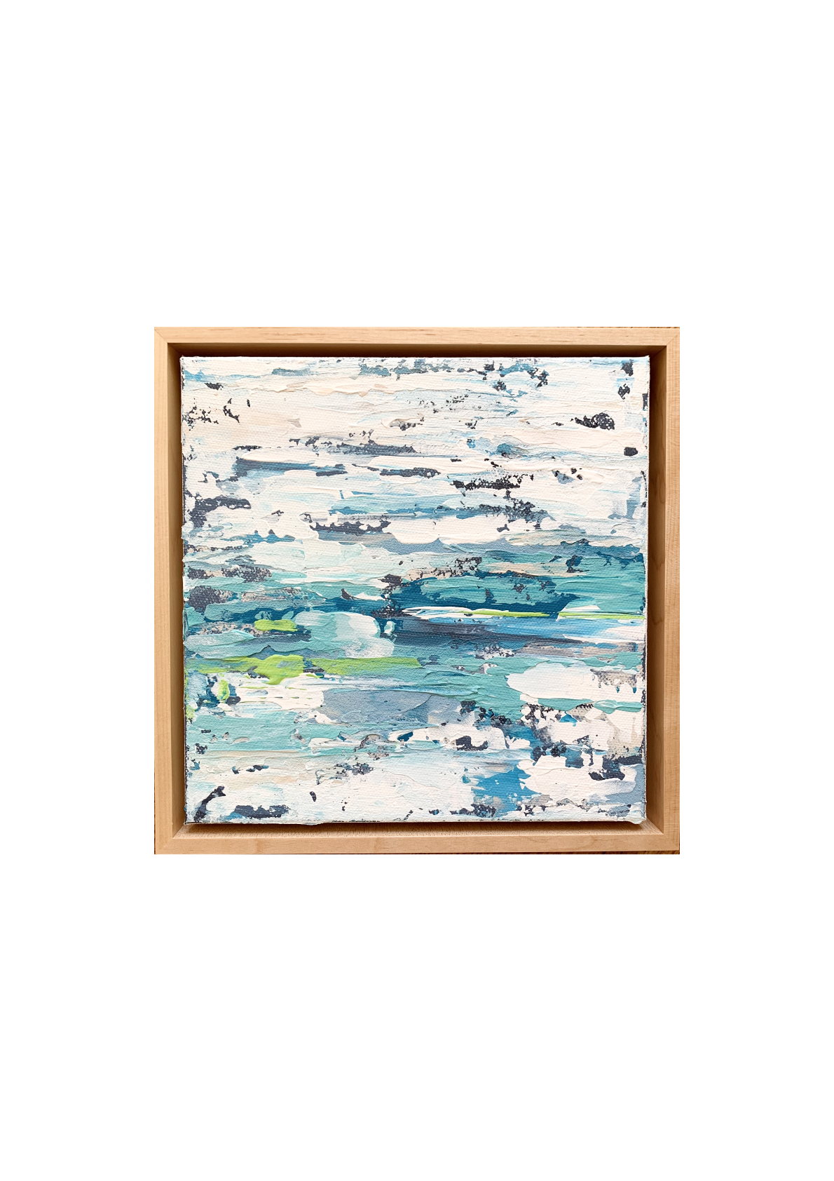 Wedgwood Framed Abstract Art Painting by Ariane Callender
